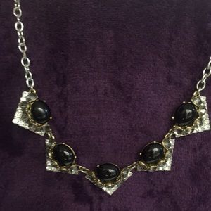 Stella and Dot Black Rory necklace